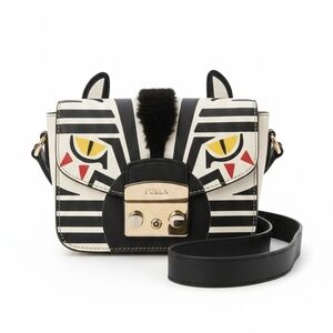 Furla Metropolis Jungle Mini Crossbody Bag Zebra/Cat Limited Edition